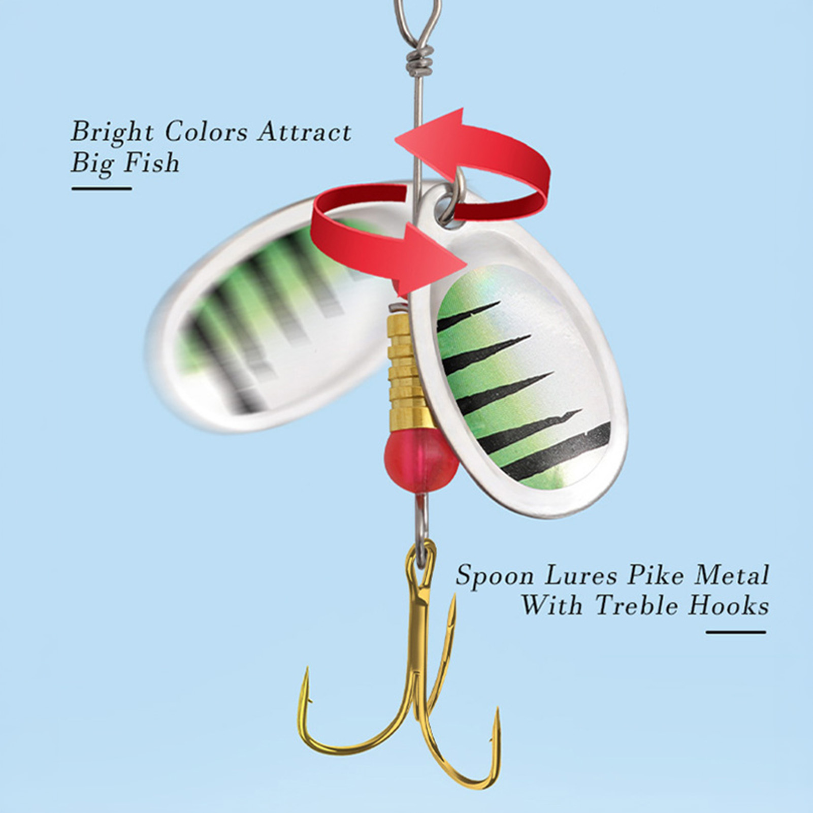 Fishing Hook Treble - 메탈 스피너 낚시 루어, 배스 낚시꾼을