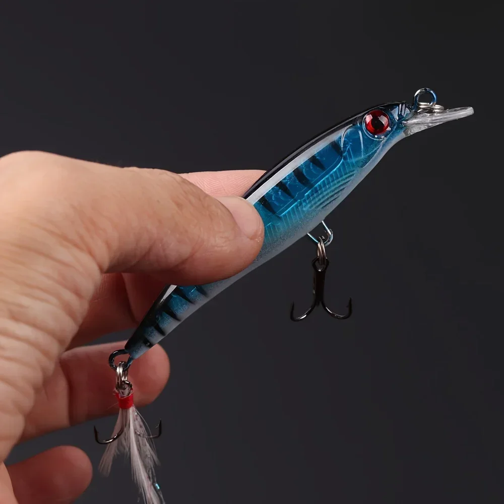 레이저 3D 눈 바이오닉 미노우 낚시 미끼 5개/박스  - Fishing Hook 리뷰 및 가격
