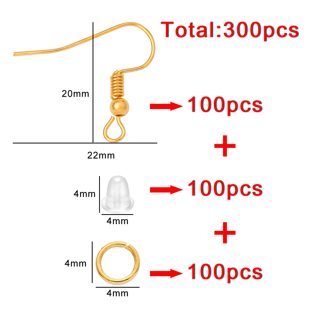 100-300 개/몫 저자 극성 귀걸이 후크 키트 믹스 - Fishing Hook Assortment 리뷰 및 가격