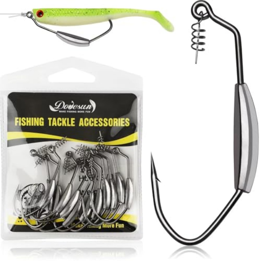 12개/44개입 웨이트가 있는 스윔베이트 훅, 웨이트가 - Fishing Hook Weedless 리뷰 및 가격