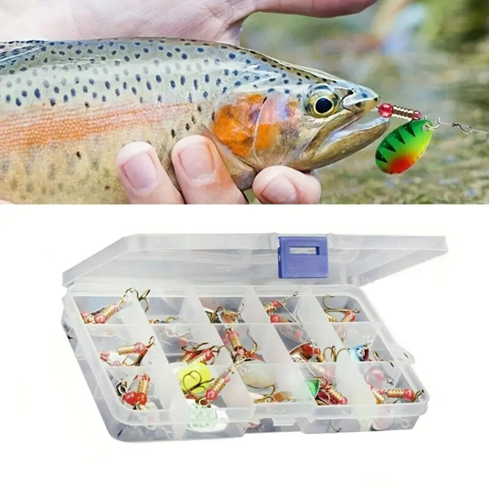 30개 금속 스푼 스피너 낚시 루어 트레블 훅 스푼베이 - Fishing Hook Treble 리뷰 및 가격